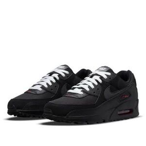 Nike Men’s Air Max 90 Shoes “Black Sport Red”